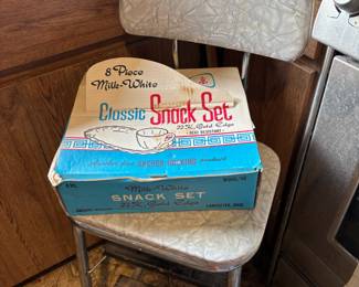 Circa 1950s Marbled Grey Step Stool 