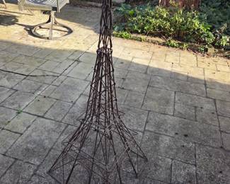 #61	Metal Plant Tower of Eiffel Tower - 43" Tall	 $40.00 
