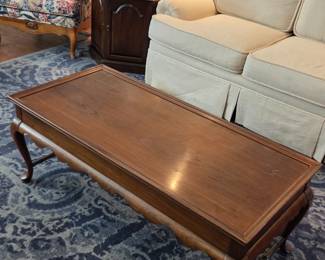 #40	Ethan Allen Rectangular Coffee Table - 46x21x18 - (has small Finish issue)	 $65.00 
