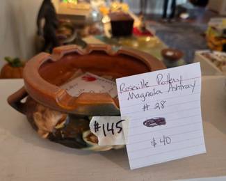 #145	Roseville Pottery Magnolia Ashtray	 $40.00 
