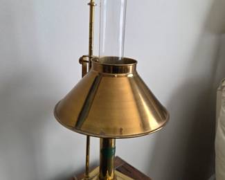 #12	Paris Istanbul Lamp w/brass Shade - 22" Tall	 $45.00 
