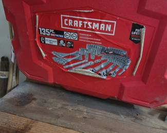 #161	135 Piece Set of Craftsman Tool Set in case (some pieces missing)	 $65.00 
