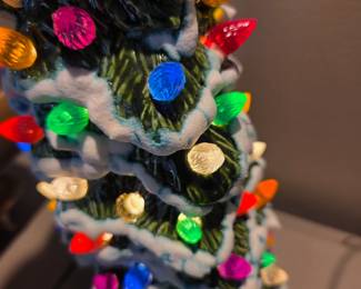 #99	Ceramic Christmas Tree - Slender 16" Tall (missing some lights)	 $75.00 
