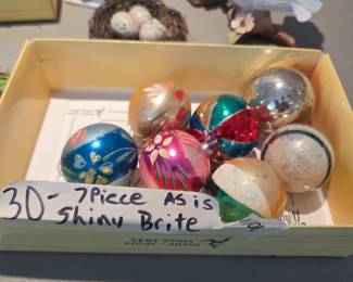 #101	Shiny Brite - 7 pc (as is) Ornaments	 $30.00 

