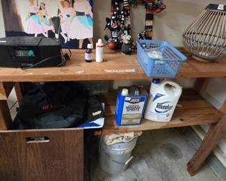 #153	Wooden 2 shelf Work Bench - 60x18x36	 $45.00 
