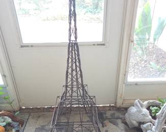 #61	Metal Plant Tower of Eiffel Tower - 43" Tall	 $40.00 
