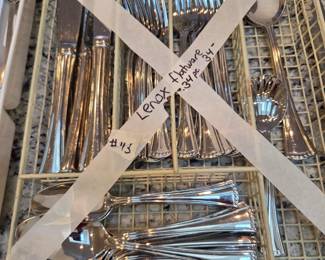 #143	Lenox Flatware - 34 piece Flatware	 $34.00 
