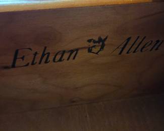 #43	Ethan Allen Buffet on Wheels w/2 drawers and Side Pull-outs - 40x20x35	 $175.00 
