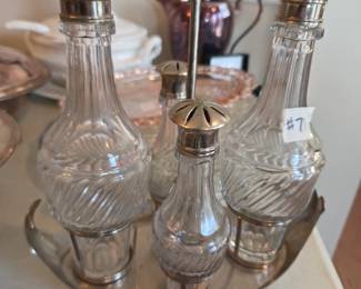 #71	Caddy Cruet Set Vintage Plated 	 $45.00 

