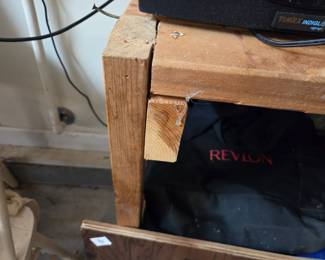 #153	Wooden 2 shelf Work Bench - 60x18x36	 $45.00 
