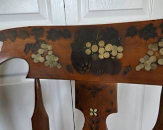 #8	Ethan Allen Rocker w/hand-painted Back & Center Spindle	 $30.00 
