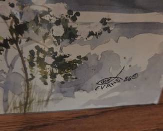 #48	Water Color of Front Porch - not Matted by Joy Evans - Local Recognized Artist - 30x20	 $125.00 
