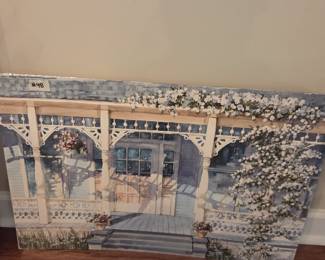 #48	Water Color of Front Porch - not Matted by Joy Evans - Local Recognized Artist - 30x20	 $125.00 
