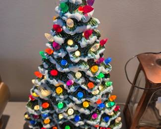 #99	Ceramic Christmas Tree - Slender 16" Tall (missing some lights)	 $75.00 

