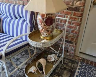 #66	Decorative Metal 2 Shelf Tea Cart - 16"Wx33"T	 $40.00 
