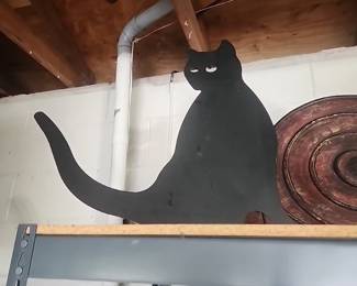 Grandin Road black cat silhouette 