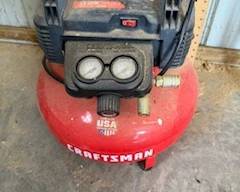 Pancake air compressor used little
