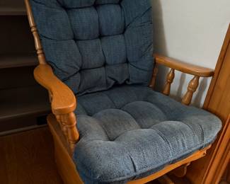 Oak rocker-glider