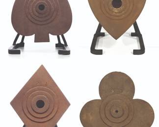 Fine Set of Dickman Poker Targets Circa 1921 