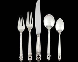 Sterling Silver Holloware and Flatware Including 130 Piece Set of Royal Danish