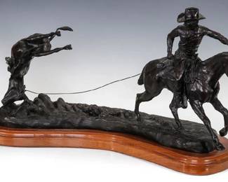 Ted Long and other Western Theme Bronze Sculptures