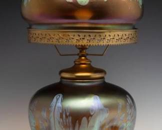 Loetz Art Glass Lamp