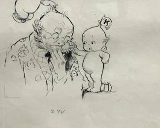 Origial Rose O Neill Illustration