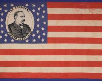 1884 Grover Cleveland Campaign Flag