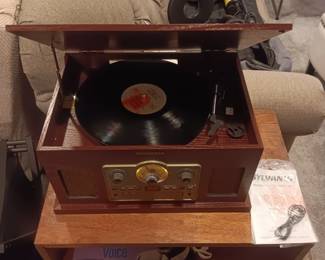 Sylvania radio, phonograph, CD, cassette player all work