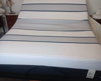 Serta Queen Adjustable Base Bed (has had plastic barrier cover since new)