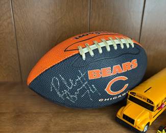 Ruben Brown Chicago Bears signed football