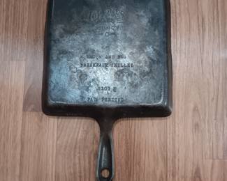 Wagner Ware Sidney-O- Bacon and Egg square Breakfast Skillet  1101 X