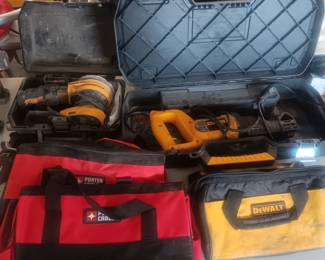 Dewalt corded sawsall and sander