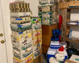 Canning jars and lids.