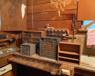 Shed nuts and bolts.