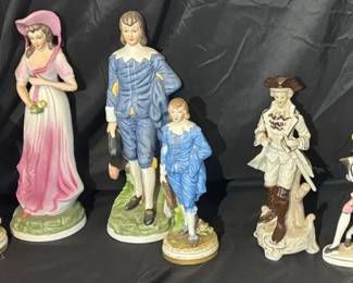 063 Porcelain Colonial Figurines