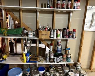 Lots of paint, spray and can