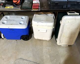 Some of our many coolers