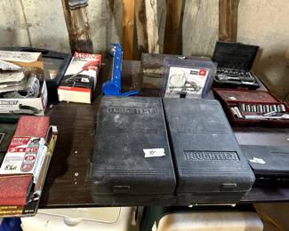 misc tools, including rotary tool (like a Dremmel)