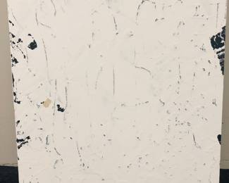 Original art on wood board 25x25 Black Metal Frame