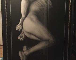 Original Charcoal by Joseph Piccilo, signed 1985 50x77