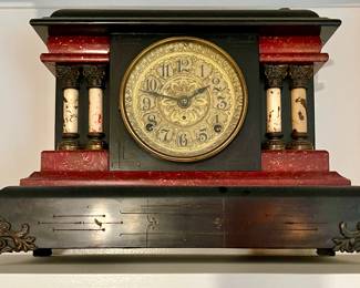 Seth Thomas Adamantine mantel clock early 20th century — Estate Sale in Dudley MA 01571