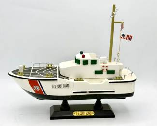 wooden model of a United States Coast Guard (USCG) 47-foot Motor Lifeboat (MLB