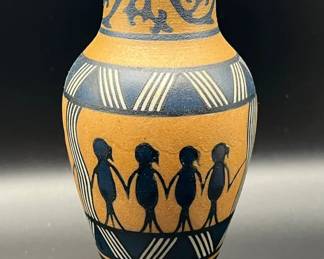 Hand-Painted Terracotta Warli Tribal Vase