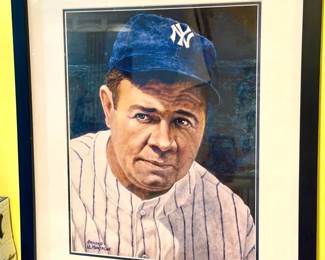 “The Babe” Babe Ruth Print By Armand LaMontagne