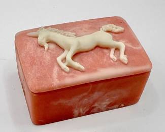 Hand Crafted Unicorn Jewelry Box — Mexico 1991
