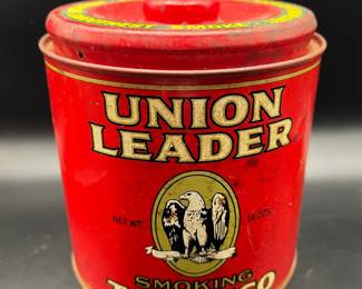 Union Leader Smoking Tobacco Tin Full of 7 Lbs of Old Pennies!