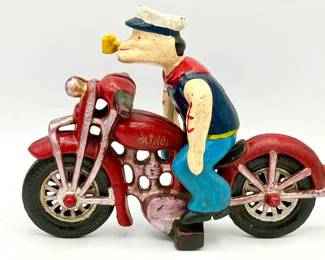 Popeye the Sailor Man "Patrol" motorcycle toy