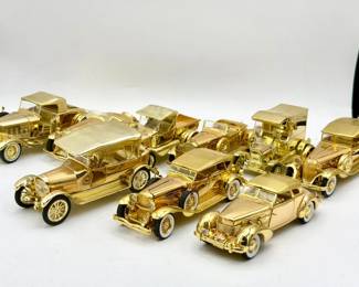 Gold Tone Model Car Lot