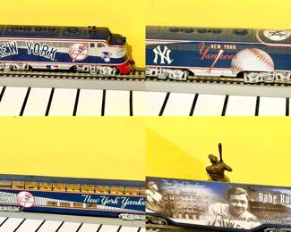 New York Yankees Express electric train collection by Hawthorne Village/Bradford Exchange